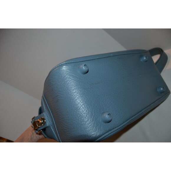 Vintage Tote Ocean Blue Mod with Strap - Picture 6 of 6